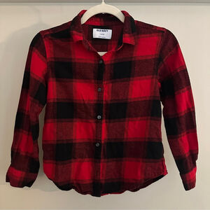 Old Navy Kids Red Plaid Shirt